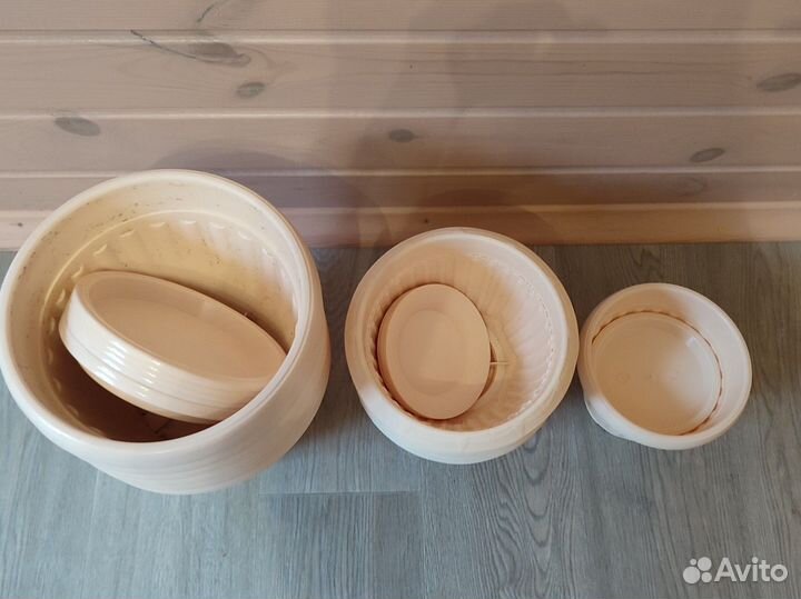 Цветочный горшок кашпо пластик