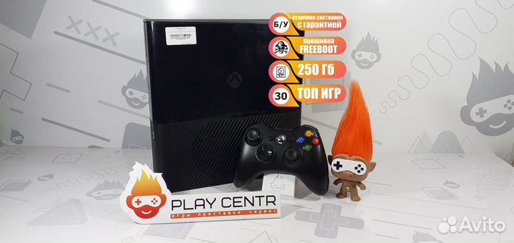 Xbox 360 E 250GB Freeboot б/у +30игр с гарантией