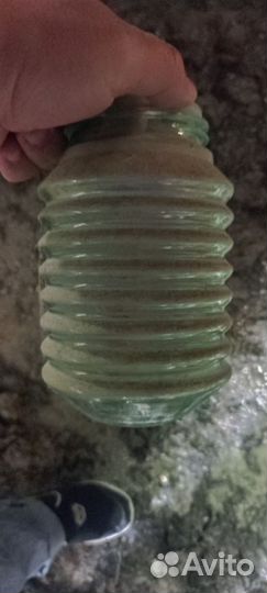 Плафон длинный с резьбой пр-ва СССР. Винтаж