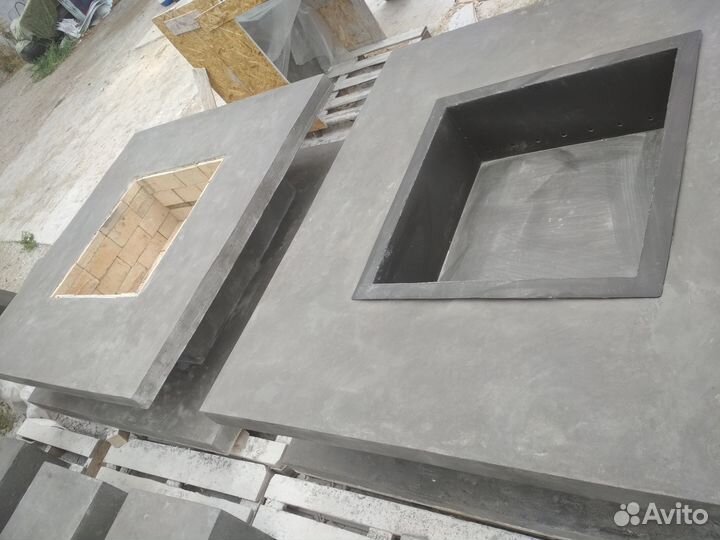 Очаг костровище из бетона