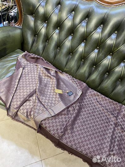 Платок Шаль Gucci 140 шелк кашемир