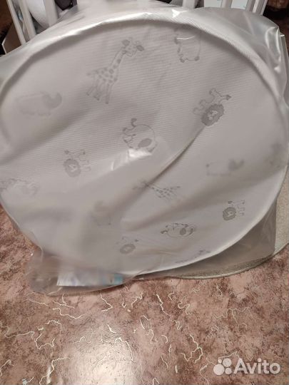 Круглый матрас+наматрасник+простыня
