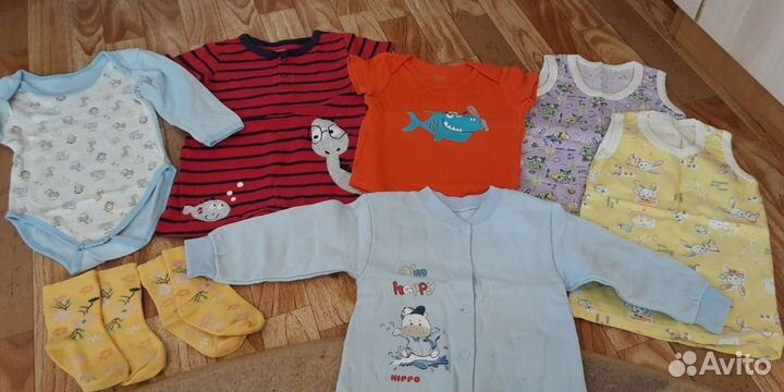 Пакет вещей и обуви на ребёнка 74-80