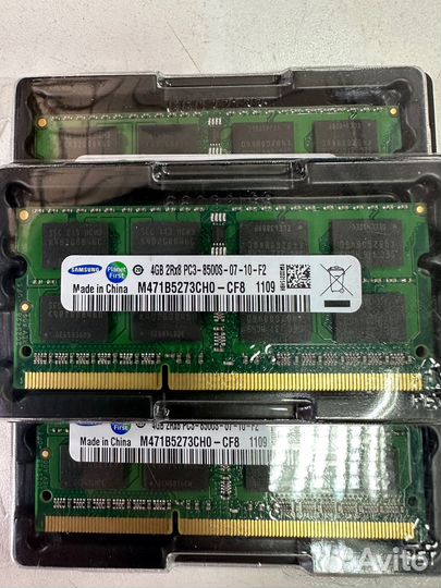 Новая память sodimm DDR3 4 gb 1066 mzh Samsung