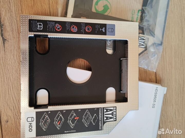 Салазки переходник 12.7/ 9.5 ноутбук SSD HDD SATA