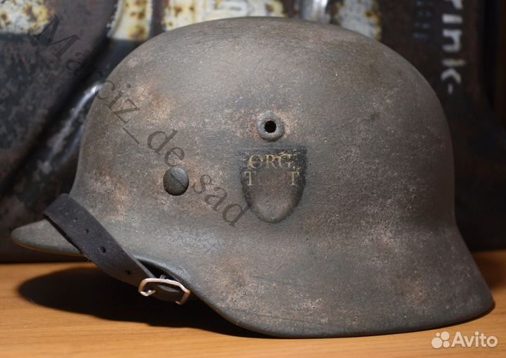 Каска немецкая Q62/DN125. Инженер,офицер