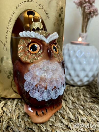 Елочные игрушки Ариель Сова