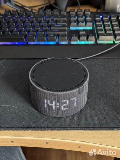 Яндекс Станция Мини 2 с часами Черный Оникс б/у