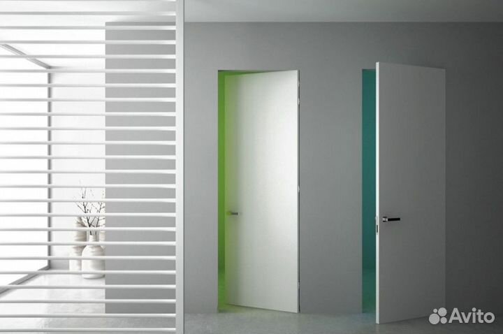 Межкомнатная скрытая дверь под отделку