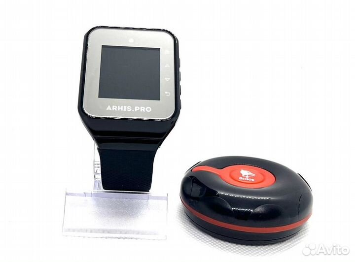 Влагозащищенная кнопка вызова официанта и часы