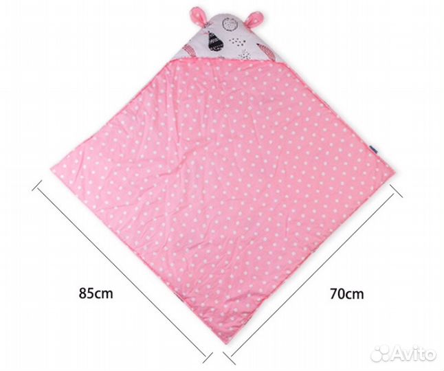 Муслиновое одеяло (конверт) для малыша от 0-6 мес