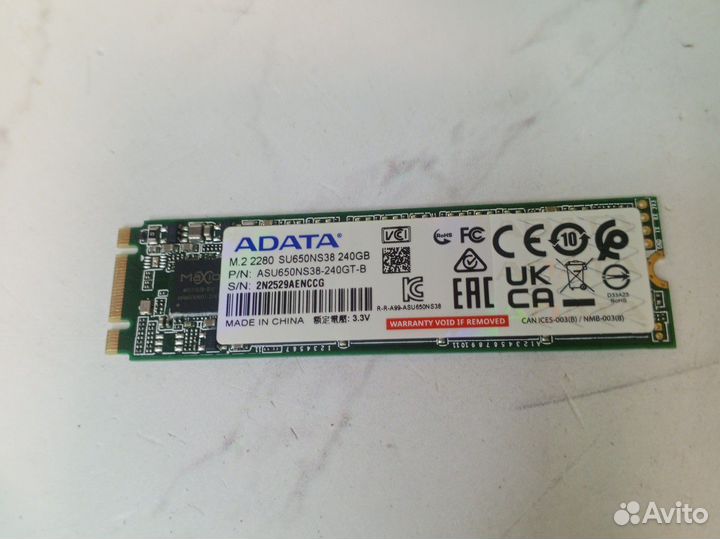 Ssd m2 накопитель Adata 240Gb