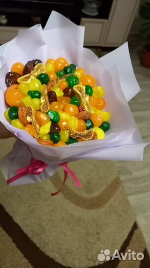 Съедобные букеты из сухофруктов