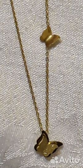 Цепочка с бабочкой. Бижутерия