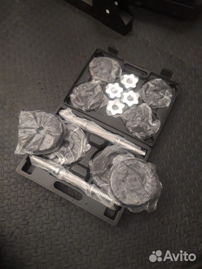 Новые Гантели в кейсе 19,5кг