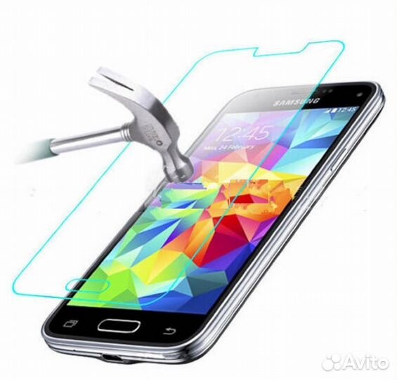 Защитное стекло samsung Galaxy S5 Mini (0.3мм -9H)