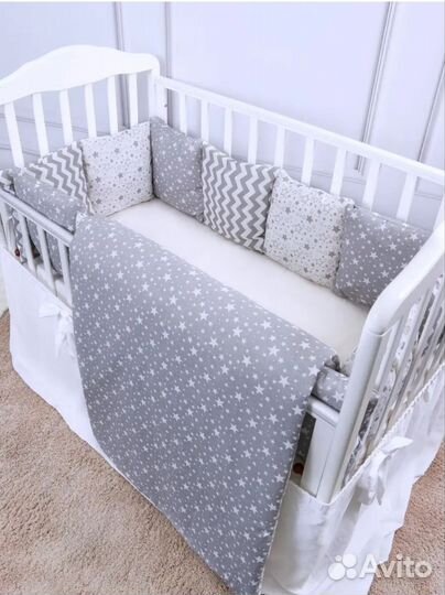 Комплект бортиков подушек с одеялом