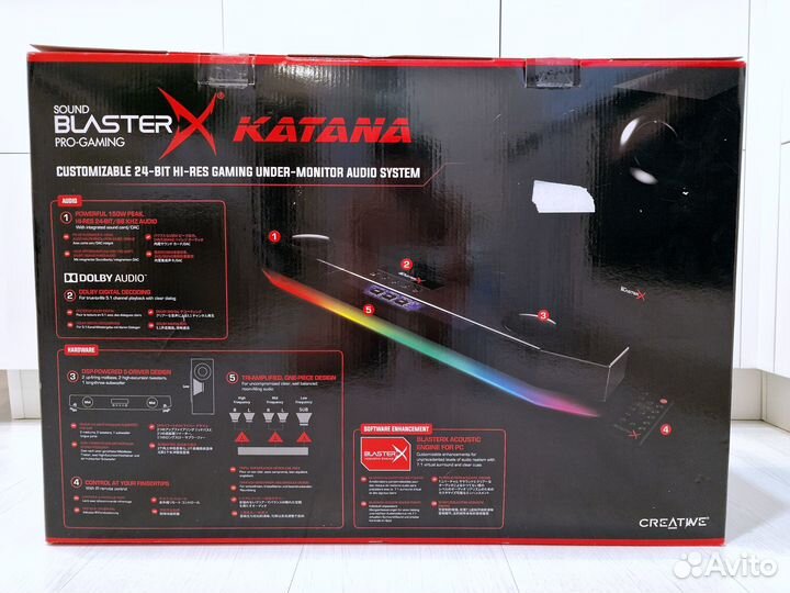 Коробка для саундбара Sound Blaster X Katana