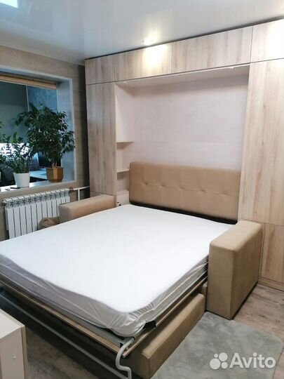 Шкаф кровать трансформер с диваном