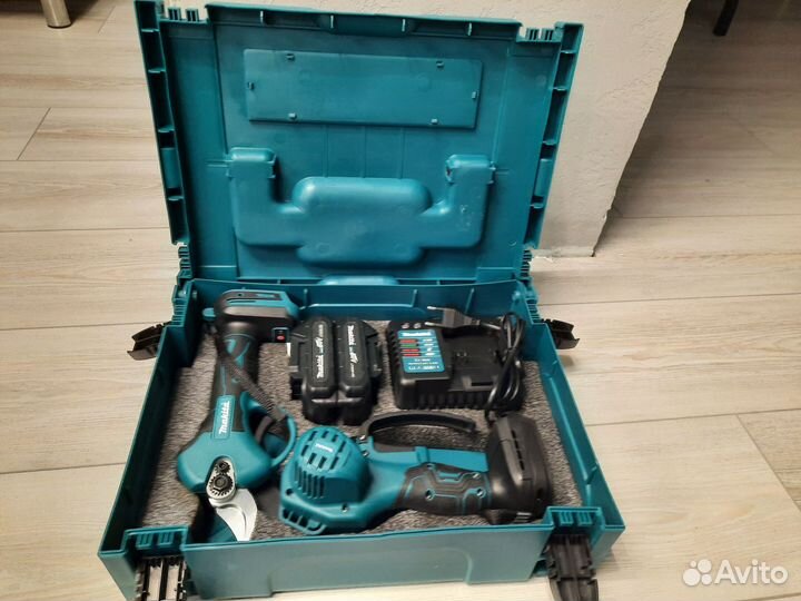 Секатор и цепная пила аккумуляторная Makita 2 в 1