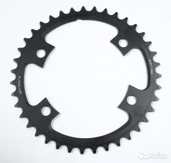 Звезда шоссейная круглая 110BCD, 39T, черная