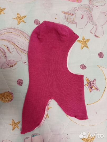 Шапка шлем зимняя для девочки Dan & Dani 52 шерсть