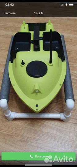 Прикормочный кораблик с gps и эхолотом