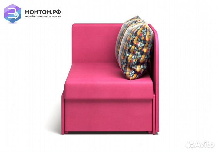 Кушетка еврософа Кларис розовая