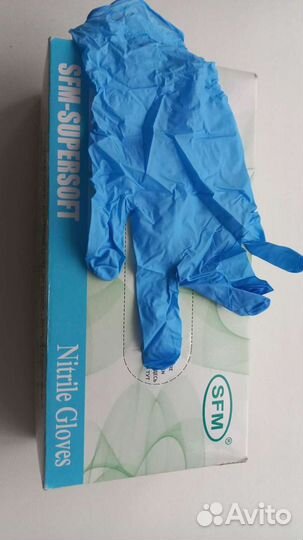 Перчатки нитриловые