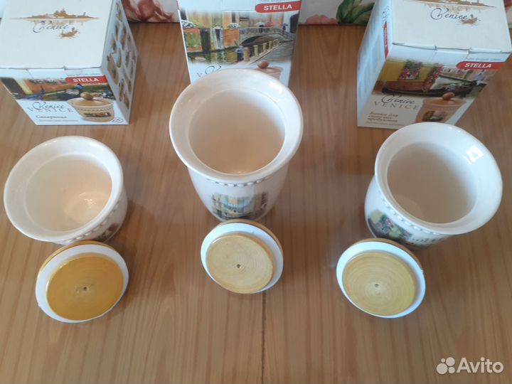 Новый набор банок для сыпучих продуктов. Китай