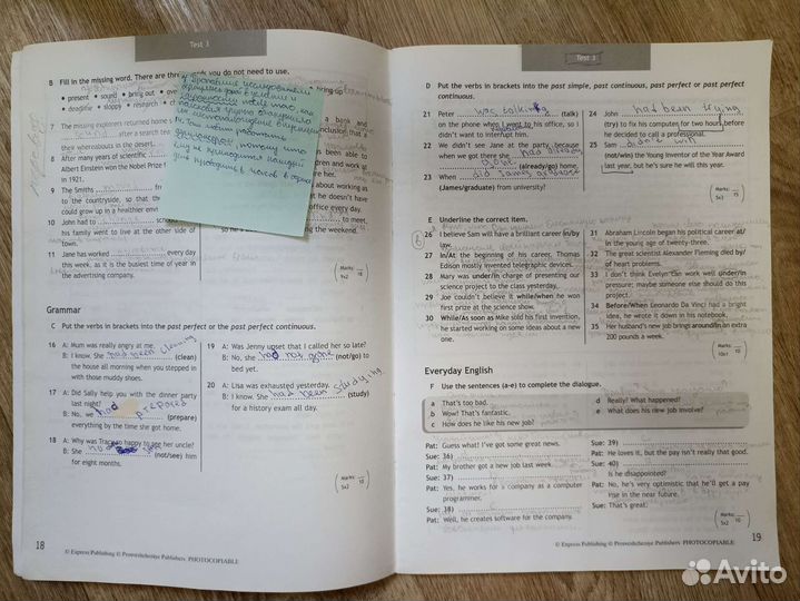 Spotlight 8 test booklet