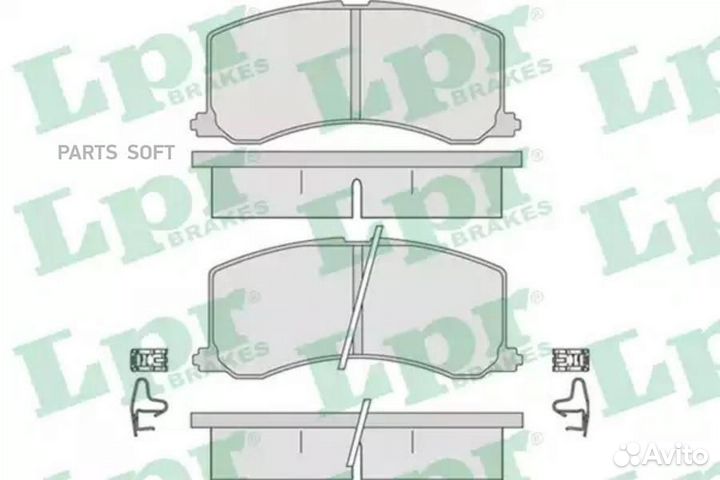 LPR 05P665 Колодки тормозные suzuki baleno 95-02 п