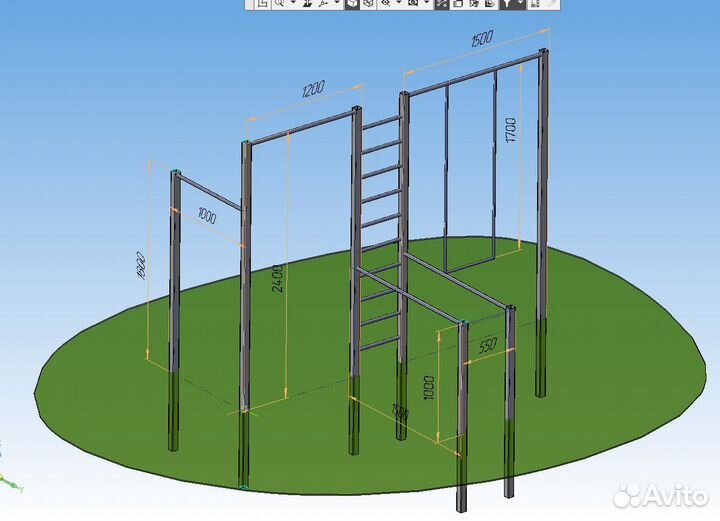 Спортивный комплекс уличный 