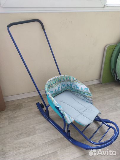 Детские санки коляска