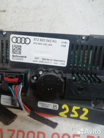 Блок управления климат-контролем Audi A5 8T