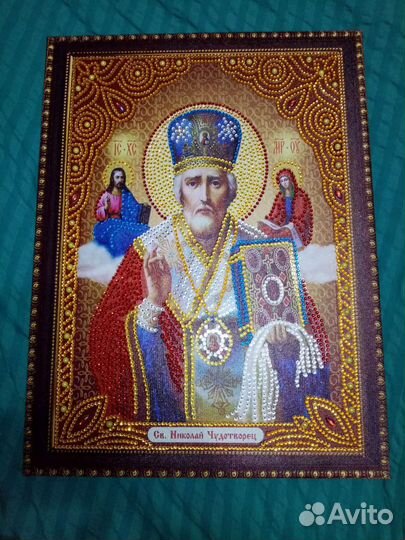 Алмазная мозаика Николай Чудотворец (Икона)