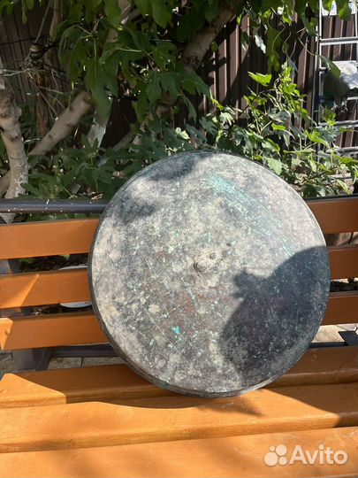 Старинный медный таз