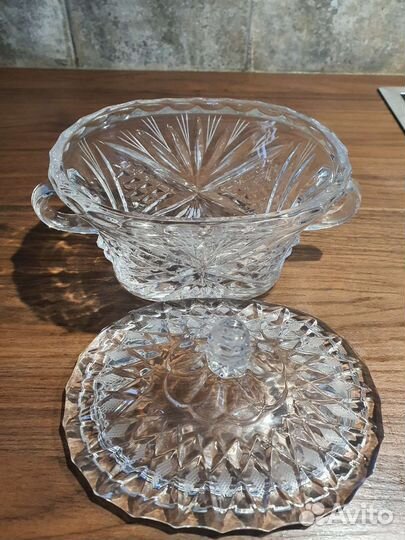 Хрусталь СССР. Сахарница.Салатница.Фруктовница