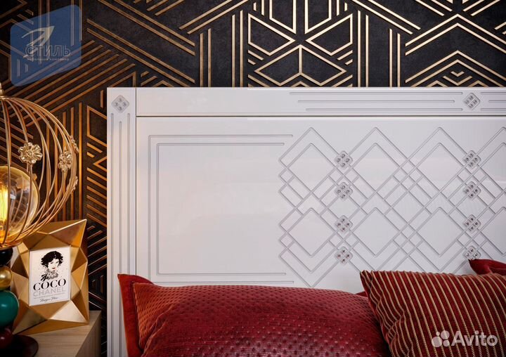 Амели Кровать мдф без ортопеда Дуб Сонома светлый