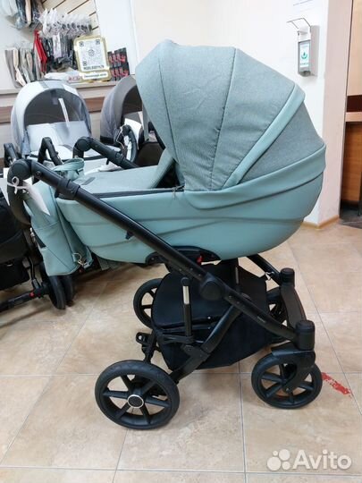 Коляска 2 в 1 Ideal Bexa (шалфей)