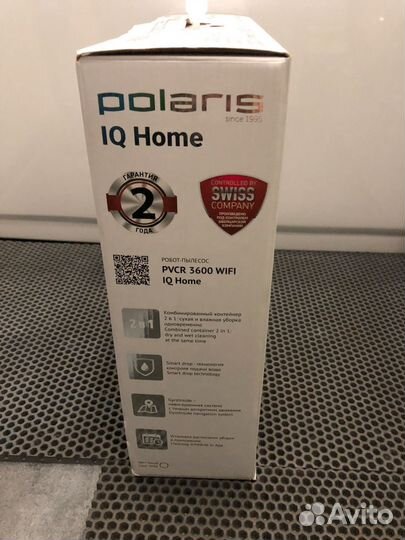 Робот-пылесос Polaris pvcr 3600 wifi IQ Home белый