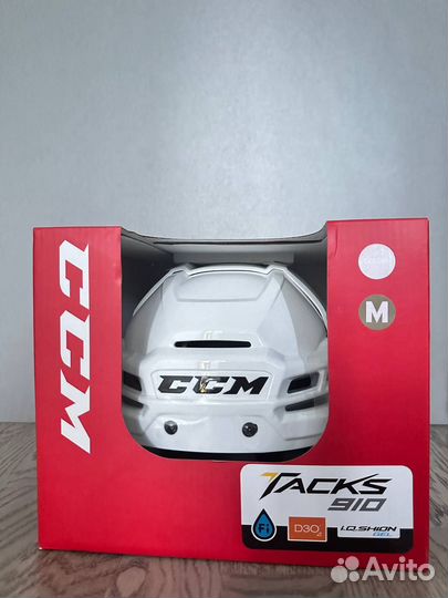 Хоккейный шлем CCM Tacks 910 Sr. Белый, размер M