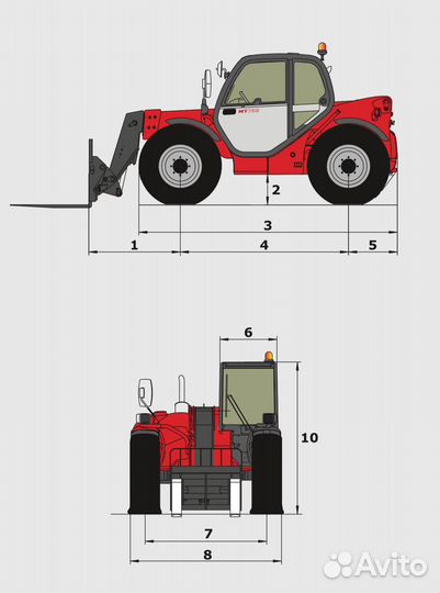 Телескопический погрузчик Manitou MLT-X 732, 2024