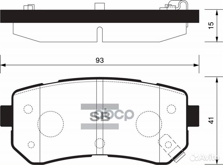 Колодки тормозные задние дисковые creta 2WD (по