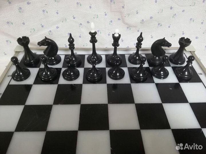 Шахматы СССР Доска и фигуры пластик
