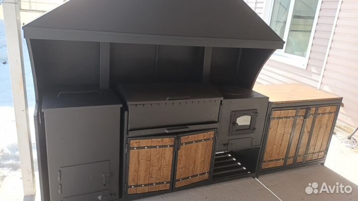 Мангал с печкой / Мангальная зона