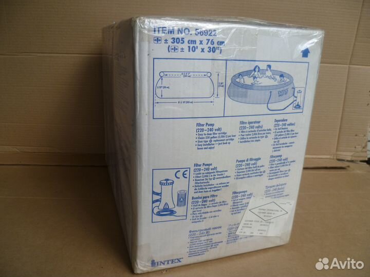 Бассейн Intex 305х76 в комплекте фильтр-насос