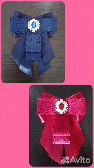 Брошь из лент