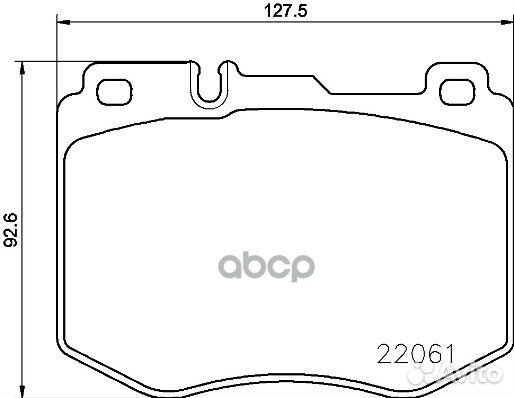 Колодки тормозные дисковые перед P50120 Brembo