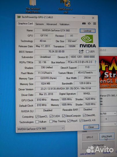 Видеокарта l Palit GTX560 l 1Gb gddr5